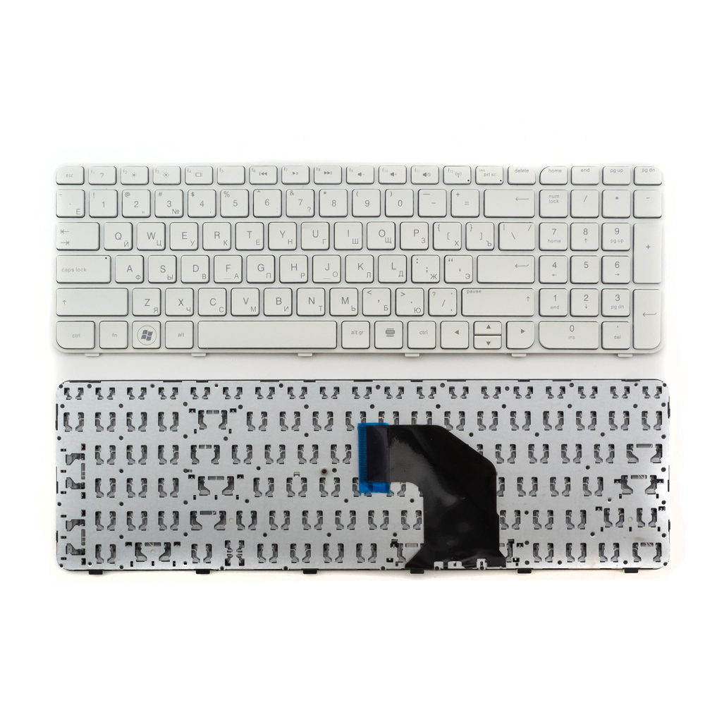 Клавиатура для ноутбука HP Pavilion G6-2000 белая с рамкой