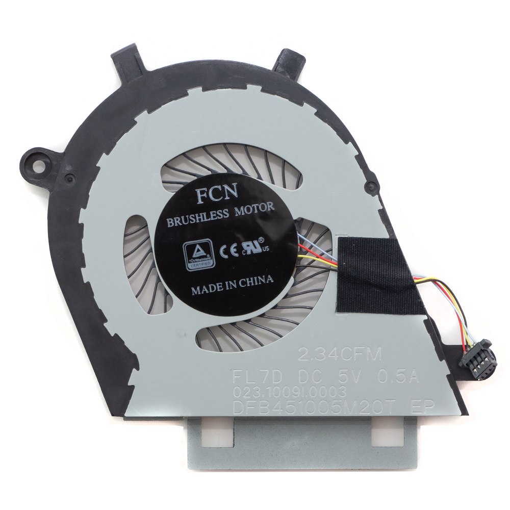 Вентилятор для ноутбука Dell Inspiron 13 7380, 13 7370 (4 pin)